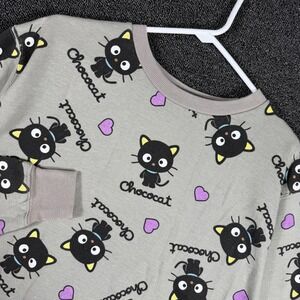 Sanrio Chococat Bioworld Gray All Over Print Crewneck Sweatshirt Women's Small